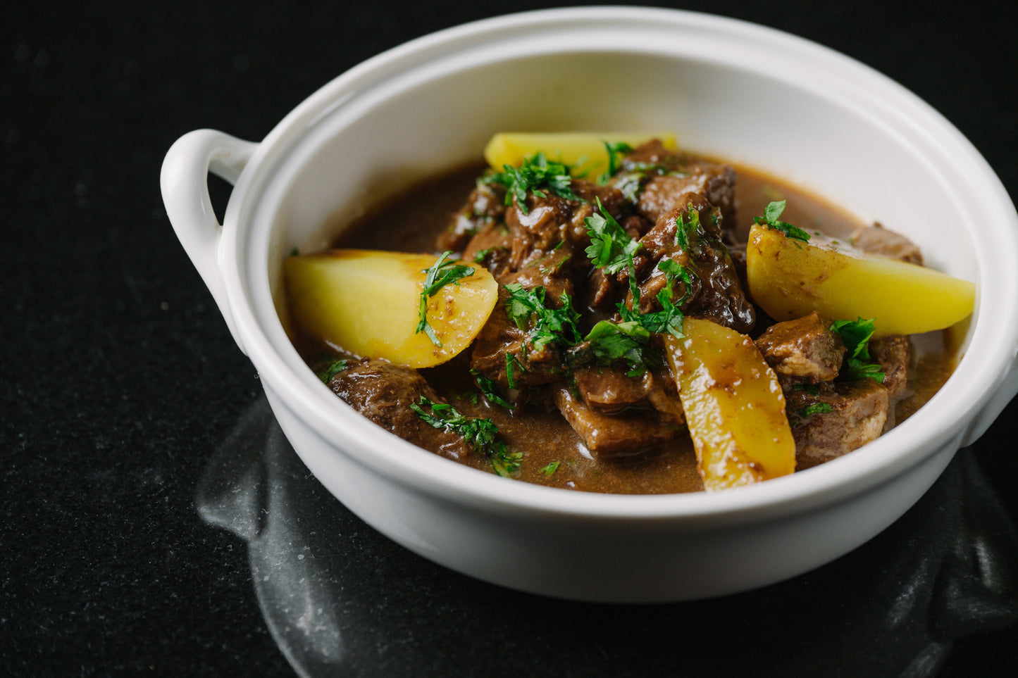 French Beef Stew with Upcycled Eggshell Moromi Salt