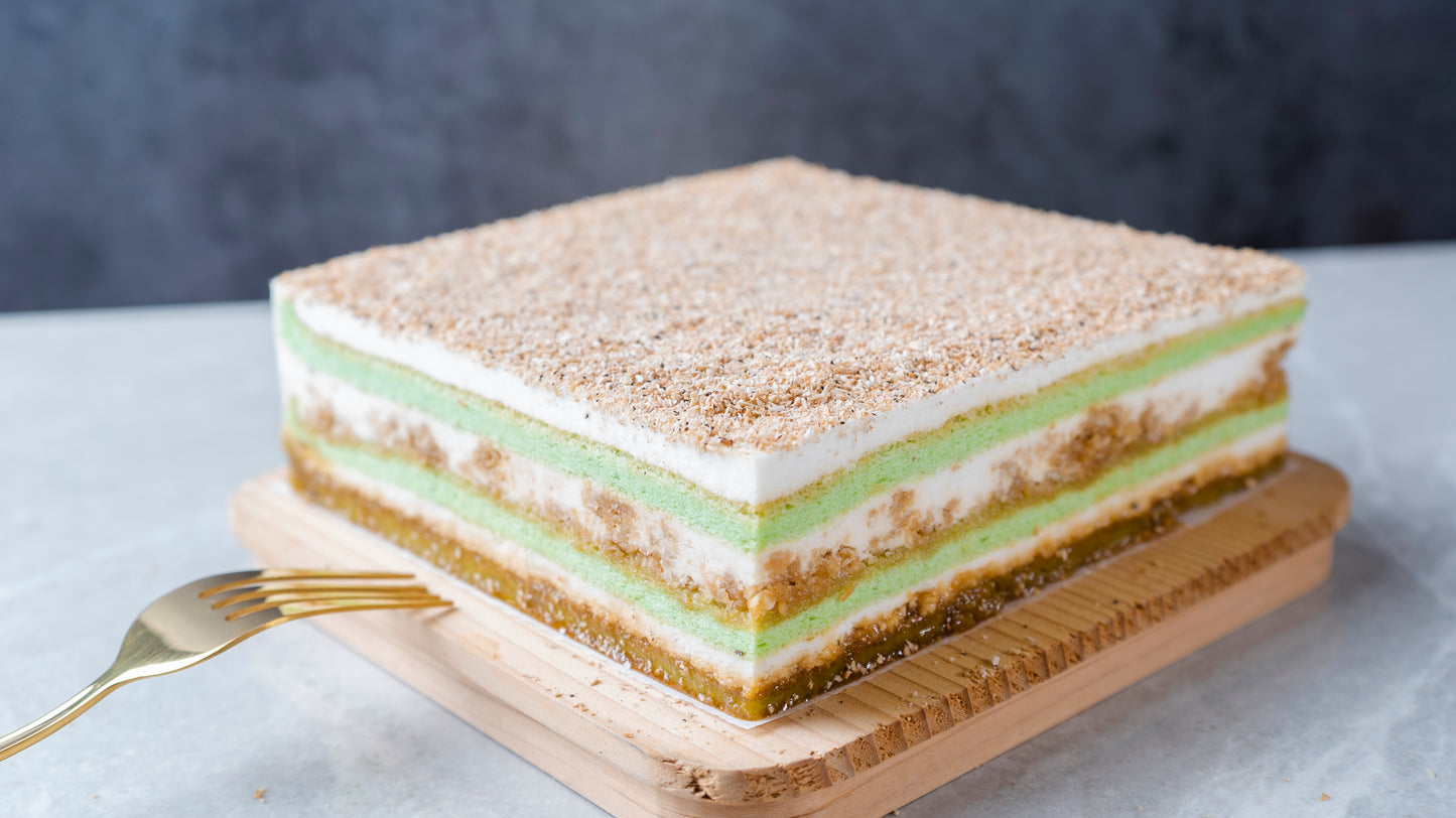 Gluten-free Ondeh-Ondeh Cake with Upcycled Coconut Spent (5" x 4")