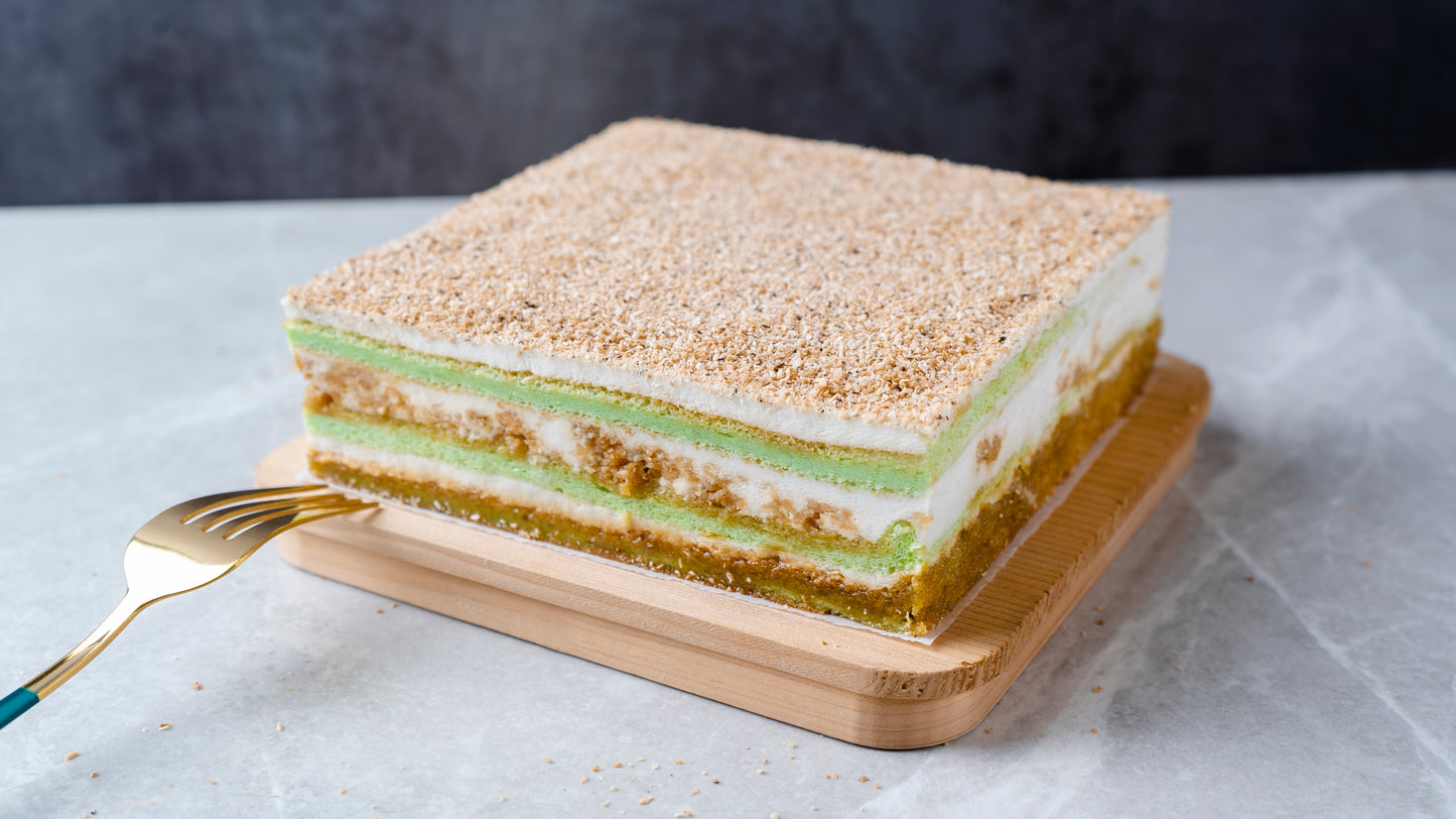 Gluten-free Ondeh-Ondeh Cake with Upcycled Coconut Spent (5" x 4")
