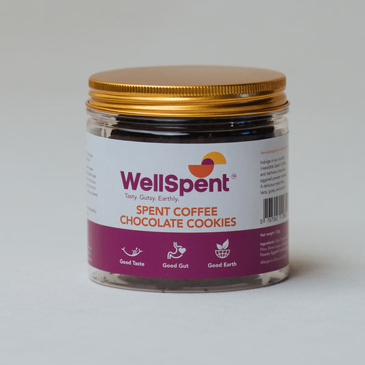 Spent Coffee Chocolate Cookies