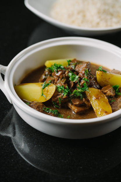 French Beef Stew with Upcycled Eggshell Moromi Salt